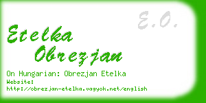 etelka obrezjan business card